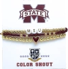 Color Shout Mississippi State Love My College Bracelet Stack In Gold