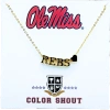 Color Shout Ole Miss Gold Heart Necklace In Gold