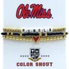 Color Shout Ole Miss Love My College Bracelet Stack In Gold