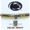 Color Shout Penn State Love My College Bracelet Stack In Gold