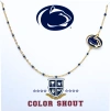 Color Shout Penn State Side Necklace In Gold