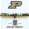 Color Shout Purdue Love My College Bracelet Stack In Gold