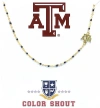 Color Shout Texas A&m University Side Necklace In Gold