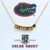Color Shout University Of Florida Gold Heart Necklace In Gold