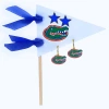 Color Shout University Of Florida Pennant Pair Earring Set In Blue
