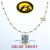 Color Shout University Of Iowa Side Necklace In Gold