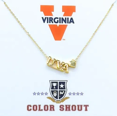 Color Shout Virginia Gold Heart Necklace