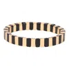 Color Shout Women's She's All That Metallic Bracelet In Gold And Black In Multi