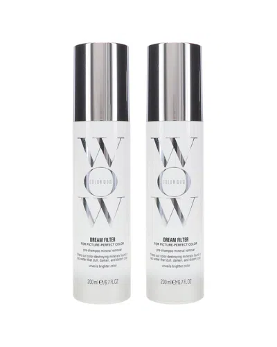 Color Wow 13.4oz Dream Filter Pre-shampoo Mineral Remover 2 Pack In Transparent