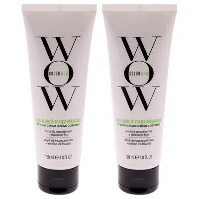 Color Wow One Minute Transformation Styling Cream By  For Unisex - 4 oz Cream - Pack Of 2 In Transparent