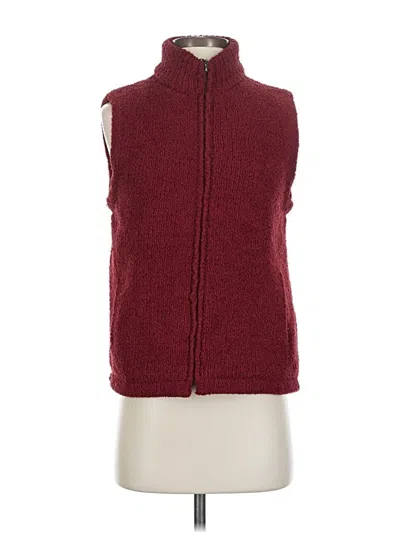 Pre-owned Colorado Clothing Vest In Burgundy