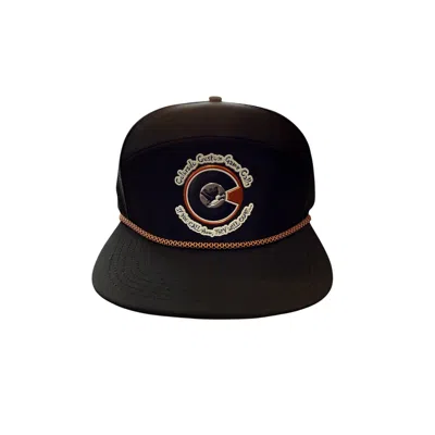 Colorado Custom Game Calls 7 Panel Snapback Hat In Black