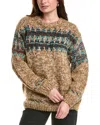 Colorblock Color Block Pullover In Brown