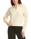 Colorblock Color Block Wool-blend Polo Sweater In Neutral