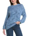 Colorblock Color Block Wool-blend Pullover In Blue