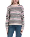 Colorblock Color Block Wool-blend Pullover In White