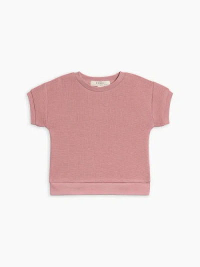 Colored Organics Kids'  Ali Organic Waffle Short Sleeve Tee