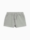 Colored Organics Kids'  Avery Organic Waffle Shorts In Gray