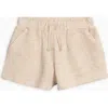 Colored Organics Avery Organic Waffle Shorts In Gray