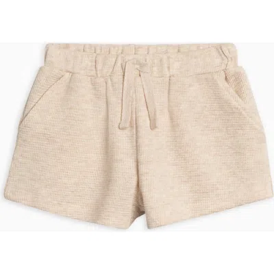 Colored Organics Avery Organic Waffle Shorts In Gray