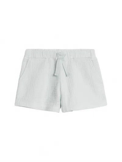 Colored Organics Kids' Boys Alden Muslin Shorts In Powder In White