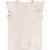 Colored Organics Babies'  Daphne Ribbed Tank With Eyelet Ruffle In Multi