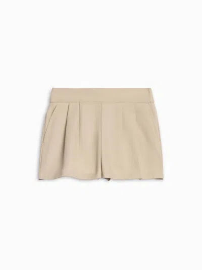 Colored Organics Kids' Girls Leona Twill Pleat Shorts In Brown In Neutral