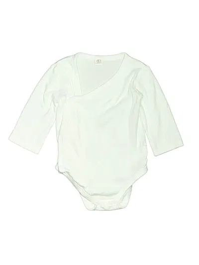Pre-owned Colored Organics Kids' Long Sleeve Onesie In Ivory