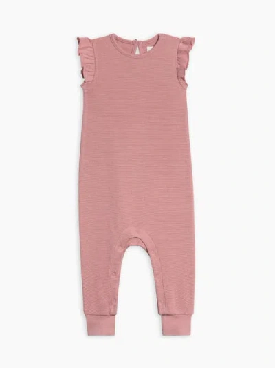 Colored Organics Babies'  Maci Organic Waffle Flutter Tank Romper