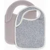 Colored Organics Kids'  Organic 2-pack Muslin Bibs In Gray