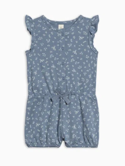 Colored Organics Babies'  Organic Amelia Romper In Blue