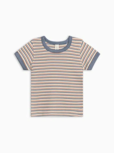 Colored Organics Kids'  Organic Andy Ringer Tee In Multi