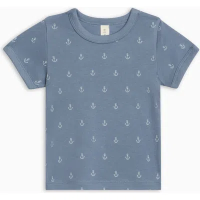 Colored Organics Organic Andy Ringer Tee In Blue