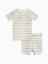 Colored Organics Kids'  Organic Cotton 2-piece Short Sleeve Jammie Set In Multi