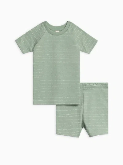 Colored Organics Organic Cotton 2-piece Short Sleeve Jammie Set In Multi