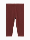 Colored Organics Kids'  Organic Cotton Jay Leggings In Red