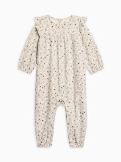 Colored Organics Babies'  Organic Cotton Jine Ruffle Sleeve Romper