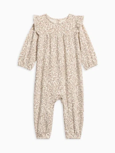 Colored Organics Babies'  Organic Cotton Jine Ruffle Sleeve Romper