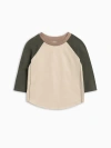 Colored Organics Babies'  Organic Cotton Louie Baseball Tee In Neutral