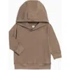 Colored Organics Organic Cotton Madison Hooded Pullover T-shirt In Brown