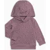 Colored Organics Organic Cotton Madison Hooded Pullover T-shirt In Purple