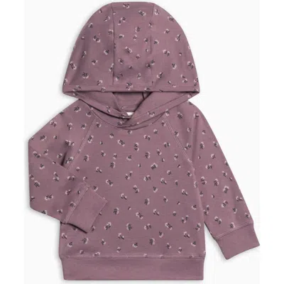 Colored Organics Kids'  Organic Cotton Madison Hooded Pullover T-shirt In Purple