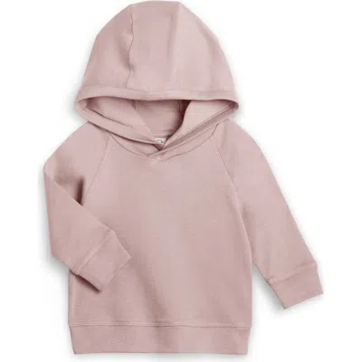 Colored Organics Kids'  Organic Cotton Madison Hooded Pullover T-shirt In Pink