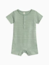 Colored Organics Organic Cotton Mason Romper In Green