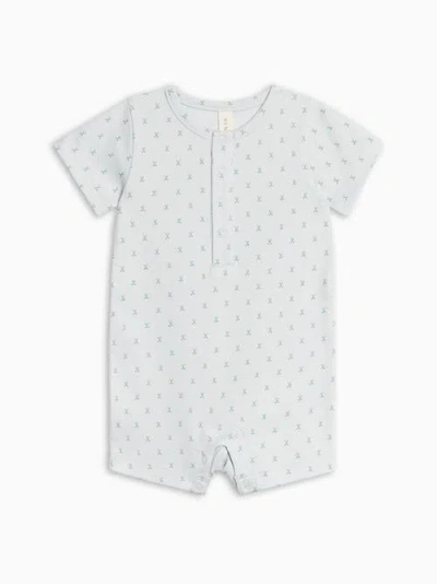Colored Organics Babies'  Organic Cotton Mason Romper In White