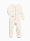 Colored Organics Kids'  Organic Cotton Peyton Zipper Sleeper In Neutral