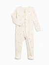 Colored Organics Kids'  Organic Cotton Peyton Zipper Sleeper In White