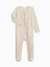 Colored Organics Kids'  Organic Cotton Peyton Zipper Sleeper In Neutral