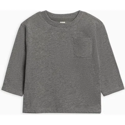 Colored Organics Organic Cotton Reese Drop Shoulder Tee In Gray