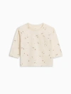 Colored Organics Kids'  Organic Cotton Reese Drop Shoulder Tee In Neutral